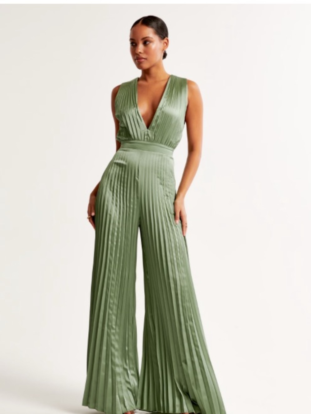 Abercrombie & Fitch Giselle Pleated Jumpsuit XS
